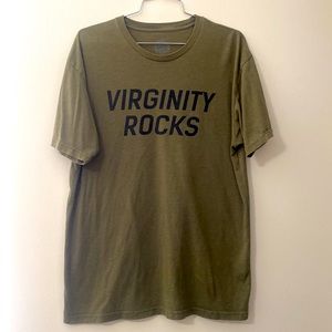 Danny Duncan Virginity Rocks Olive green T shirt